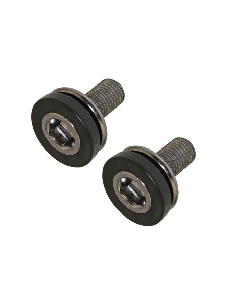 Cotterless Bolt M8x1.0x15mm Cap Black/Chrome.